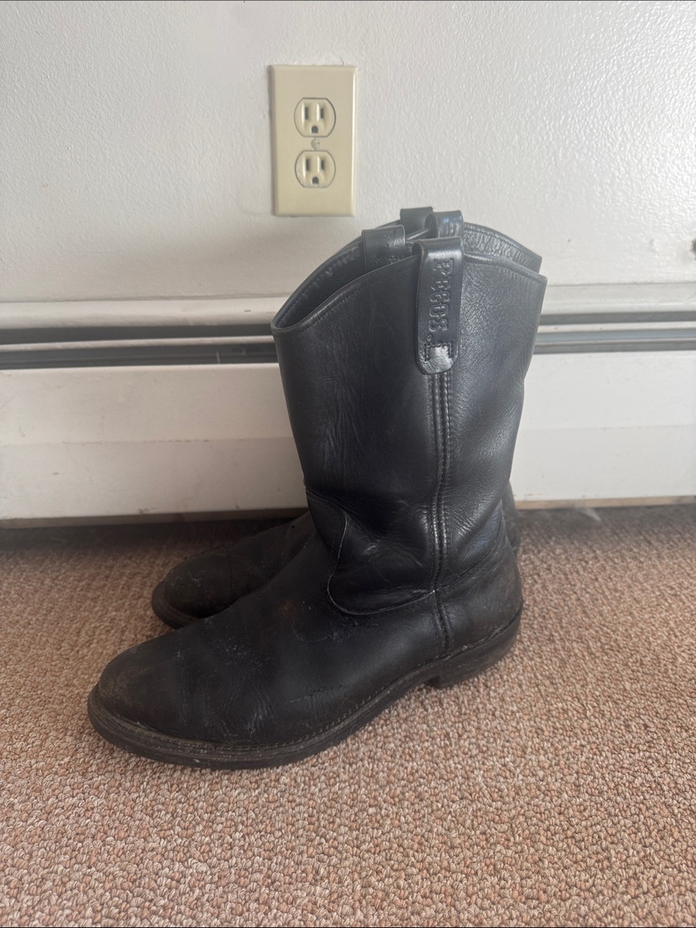 Red Wing 1116 Work Chore Packer SOFT Toe Boots Brown Leather mens size 12